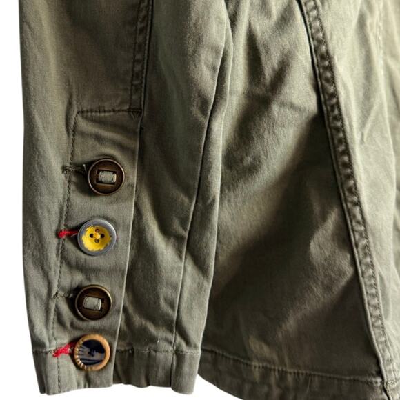 Sam Edelman Utility Jacket Women’s S Army Green Cargo Pockets Military Style - Picture 8 of 9